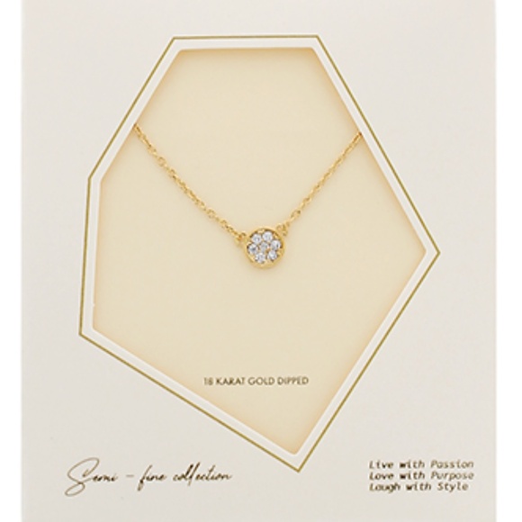 Fleurish Jewelry Jewelry - Pave Dot Pendant Necklace